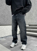 Men's Anthracite Baggy Jeans - DJ
