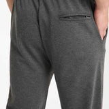 Anthracite sweatpants with elastic waistband and back pocket detail