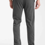 Anthracite sweatpants with cuffed hem and relaxed straight fit