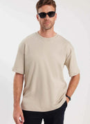 Men's Oversize Beige T-Shirt - Max