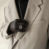 Men's Beige Oversized Suit - 0001