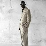 Men's Beige Oversized Suit - 0001