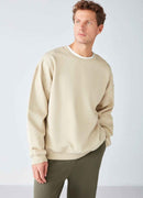 Men's Beige Oversized Sweatshirt - Stephan