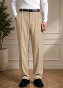 Men's Beige Pants - Montivo