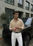 Men's Beige Shirt - LV