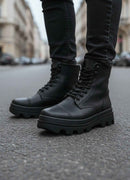 Men's Black Boots - 023