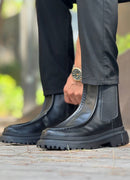 Men's Black Boots - 2433