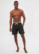 Men's Black Green Swimming Shorts - Pandy