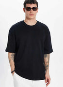 Men's Oversize Black T-Shirt - Max