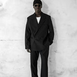 Men's Black Oversized Suit - 0001