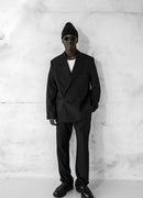 Men's Black Oversized Suit - 0001
