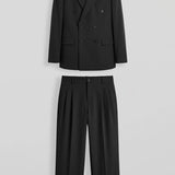 Men's Black Oversized Suit - 0005