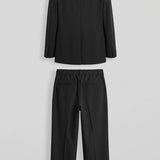 Men's Black Oversized Suit - 0005