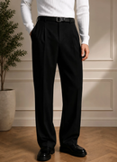 Men's Black Pants - Montivo