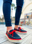 Men's Black Red Espadrilles - 311