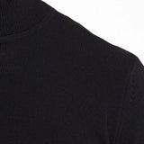 Men's Black Regular Fit Knit Sweater - HTU