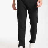 Kaphone men's black sweatpants with drawstring waist and side pockets