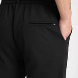 Kaphone men's black sweatpants with side pocket and elastic waistband