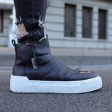 Men's Black White Boots - CH113