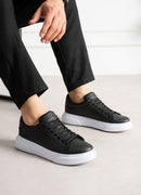 Men's Black White Sneakers - 2613