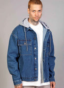 Men's Blue Oversized Denim Jacket - LTC