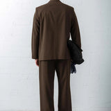 Men's Brown Oversized Suit - 0001
