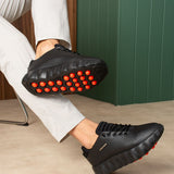 Men's Casual Black Sneakers - 2631