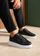 Sneakers Casual da uomo nere e bianche - 2535