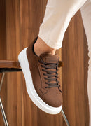 Zapatillas Casual de ante marrones para hombre - 2623