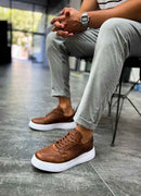 Men's Casual Tan Sneakers - 153