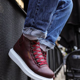 Men's Claret Red Boots - 258