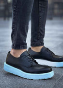 Men's Classic Black White Shoes - 001
