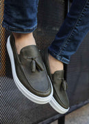 Men's Classic Khaki Loafers - 127