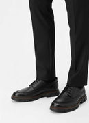 Men's Genuine Leather Classic Black Shoes - LUASS