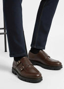 Men's Genuine Leather Classic Brown Shoes - LUASS28
