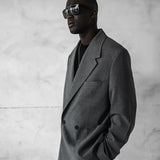 Men's Gray Oversized Suit - 0001
