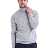 Men's Gray Regular Fit Knit Sweater - HTU