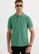 Men's Green Polo T-Shirt - Serin