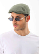 Men's Khaki Flat Cap - Ritag