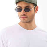Men's khaki flat cap by Ritag, front three-quarter view, curved brim and seam detail