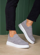 Herren-Sneaker aus Strick in Grau – 411