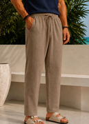 Men's Linen Beige Pants - NL