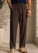 Men's Linen Brown Pants - NL