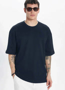 Men's Oversize Navy Blue T-Shirt - Max