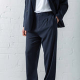Men's Navy Blue Oversized Suit - 0001