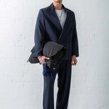 Men's Navy Blue Oversized Suit - 0001