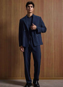 Men's Navy Blue Oversized Suit - AKA