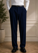 Men's Navy Blue Pants - Montivo