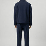 Men's Navy Blue Relaxed Fit Suit - 0002