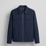 Men's Navy Blue Relaxed Fit Suit - 0002